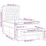 Cama box spring con colchón terciopelo rosa 90x190 cm de vidaXL, Camas y somieres - Ref: Foro24-3138000, Precio: 386,91 €, De...