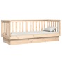 Sofá cama madera maciza de pino 90x190 cm de vidaXL, Camas y somieres - Ref: Foro24-821579, Precio: 138,55 €, Descuento: %