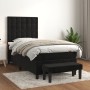 Box spring bed with black synthetic leather mattress 90x190 cm by vidaXL, Beds and slatted bases - Ref: Foro24-3138057, Price...