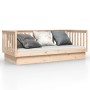 Solid pine wood sofa bed 100x200 cm by vidaXL, Beds and slatted bases - Ref: Foro24-821569, Price: 148,71 €, Discount: %