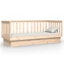 Solid pine wood sofa bed 75x190 cm by vidaXL, Beds and slatted bases - Ref: Foro24-821574, Price: 131,99 €, Discount: %