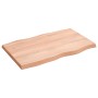 Tablero mesa madera tratada borde natural marrón 80x50x(2-4) cm de vidaXL, Tableros para mesas - Ref: Foro24-363942, Precio: ...