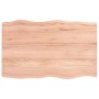 Tablero mesa madera tratada borde natural marrón 80x50x(2-4) cm de vidaXL, Tableros para mesas - Ref: Foro24-363942, Precio: ...