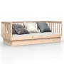 Sofá cama madera maciza de pino 90x200 cm de vidaXL, Camas y somieres - Ref: Foro24-821564, Precio: 176,99 €, Descuento: %