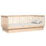 Solid pine wood sofa bed 90x200 cm by vidaXL, Beds and slatted bases - Ref: Foro24-821564, Price: 176,27 €, Discount: %