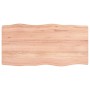 Tablero mesa madera tratada borde natural marrón 80x40x(2-6) cm de vidaXL, Tableros para mesas - Ref: Foro24-363940, Precio: ...