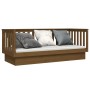 Sofá cama de madera maciza de pino marrón miel 75x190 cm de vidaXL, Camas y somieres - Ref: Foro24-821577, Precio: 152,16 €, ...