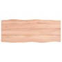 Tischplatte aus behandeltem Holz mit naturbrauner Kante, 100 x 40 x (2–4) cm von vidaXL, Tischplatten - Ref: Foro24-363948, P...