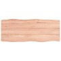 Tablero mesa madera tratada borde natural marrón 100x40x(2-6)cm de vidaXL, Tableros para mesas - Ref: Foro24-363949, Precio: ...