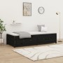 Solid black pine wood sofa bed 75x190 cm by vidaXL, Beds and slatted bases - Ref: Foro24-821603, Price: 190,60 €, Discount: %