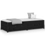 Solid black pine wood sofa bed 75x190 cm by vidaXL, Beds and slatted bases - Ref: Foro24-821603, Price: 190,60 €, Discount: %