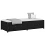 Solid black pine wood sofa bed 75x190 cm by vidaXL, Beds and slatted bases - Ref: Foro24-821603, Price: 190,60 €, Discount: %