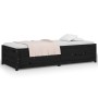 Solid black pine wood sofa bed 75x190 cm by vidaXL, Beds and slatted bases - Ref: Foro24-821603, Price: 190,60 €, Discount: %