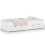 Sofá cama de madera maciza de pino blanco 75x190 cm de vidaXL, Camas y somieres - Ref: Foro24-821600, Precio: 196,08 €, Descu...