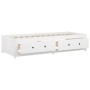 Sofá cama de madera maciza de pino blanco 75x190 cm de vidaXL, Camas y somieres - Ref: Foro24-821600, Precio: 196,08 €, Descu...