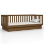 Sofá cama madera maciza de pino marrón miel 90x200 cm de vidaXL, Camas y somieres - Ref: Foro24-821567, Precio: 165,04 €, Des...