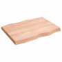 Tablero mesa madera tratada borde natural marrón 80x60x(2-6) cm de vidaXL, Tableros para mesas - Ref: Foro24-363946, Precio: ...