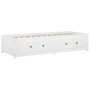 Sofá cama de madera maciza de pino blanco 90x190 cm de vidaXL, Camas y somieres - Ref: Foro24-821595, Precio: 174,94 €, Descu...