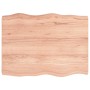 Tablero mesa madera tratada borde natural marrón 80x60x(2-6) cm de vidaXL, Tableros para mesas - Ref: Foro24-363946, Precio: ...