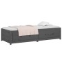 Sofá cama madera maciza de pino gris 90x200 cm de vidaXL, Camas y somieres - Ref: Foro24-821591, Precio: 244,99 €, Descuento: %