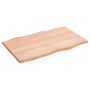 Tablero mesa madera tratada roble borde natural 80x50x2 cm de vidaXL, Tableros para mesas - Ref: Foro24-363941, Precio: 58,48...