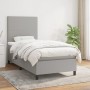 Cama box spring con colchón tela gris claro 90x200 cm de vidaXL, Camas y somieres - Ref: Foro24-3141585, Precio: 353,68 €, De...