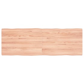 Tablero mesa madera tratada borde natural marrón 120x40x(2-4)cm de vidaXL, Tableros para mesas - Ref: Foro24-363956, Precio: ...