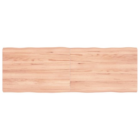 Treated wood table board with natural brown edge, 120x40x(2-4)cm. by vidaXL, Table tops - Ref: Foro24-363956, Price: 53,99 €,...