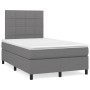 Cama box spring con colchón tela gris oscuro 120x200 cm de vidaXL, Camas y somieres - Ref: Foro24-3141762, Precio: 449,53 €, ...