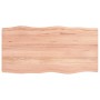 Tablero mesa madera tratada borde natural marrón 100x50x(2-4)cm de vidaXL, Tableros para mesas - Ref: Foro24-363951, Precio: ...