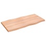 Tablero mesa madera tratada borde natural marrón 100x50x(2-4)cm de vidaXL, Tableros para mesas - Ref: Foro24-363951, Precio: ...