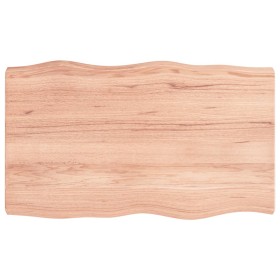 Tablero mesa madera tratada borde natural marrón 100x60x(2-6)cm de vidaXL, Tableros para mesas - Ref: Foro24-363955, Precio: ...