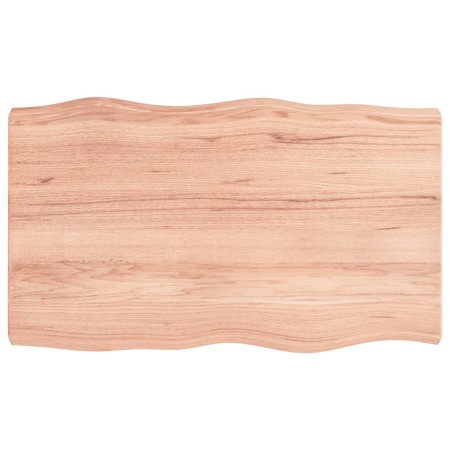 Tischplatte aus behandeltem Holz mit naturbrauner Kante, 100 x 60 x (2–6) cm von vidaXL, Tischplatten - Ref: Foro24-363955, P...