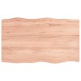 Tischplatte aus behandeltem Holz mit naturbrauner Kante, 100 x 60 x (2–6) cm von vidaXL, Tischplatten - Ref: Foro24-363955, P...