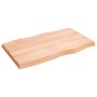 Tablero mesa madera tratada borde natural marrón 100x60x(2-6)cm de vidaXL, Tableros para mesas - Ref: Foro24-363955, Precio: ...