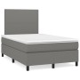 Cama box spring con colchón tela gris oscuro 120x200 cm de vidaXL, Camas y somieres - Ref: Foro24-3141602, Precio: 423,04 €, ...