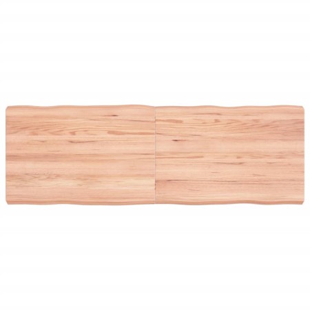 Tischplatte aus behandeltem Holz mit naturbrauner Kante, 120 x 40 x (2–6) cm von vidaXL, Tischplatten - Ref: Foro24-363957, P...