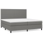 Cama box spring con colchón tela gris oscuro 200x200 cm de vidaXL, Camas y somieres - Ref: Foro24-3141642, Precio: 706,66 €, ...