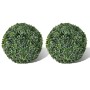 Artificial boxwood ball bush H27 cm 2 units by vidaXL, artificial flora - Ref: Foro24-40871, Price: 26,09 €, Discount: %