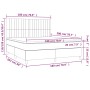 Cama box spring con colchón tela gris claro 180x200 cm de vidaXL, Camas y somieres - Ref: Foro24-3141953, Precio: 612,78 €, D...