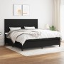 Cama box spring con colchón tela negro 200x200 cm de vidaXL, Camas y somieres - Ref: Foro24-3141643, Precio: 693,64 €, Descue...