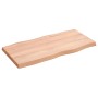 Tablero mesa madera tratada borde natural marrón 80x40x(2-4) cm de vidaXL, Tableros para mesas - Ref: Foro24-363939, Precio: ...