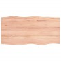 Tablero mesa madera tratada borde natural marrón 80x40x(2-4) cm de vidaXL, Tableros para mesas - Ref: Foro24-363939, Precio: ...