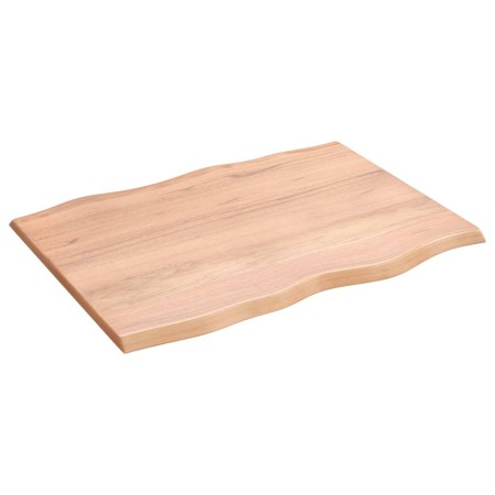 Treated oak wood table top with natural edge 80x60x2 cm by vidaXL, Table tops - Ref: Foro24-363944, Price: 61,23 €, Discount: %