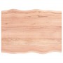 Treated oak wood table top with natural edge 80x60x2 cm by vidaXL, Table tops - Ref: Foro24-363944, Price: 61,23 €, Discount: %