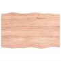 Tablero mesa madera tratada borde natural marrón 80x50x(2-6) cm de vidaXL, Tableros para mesas - Ref: Foro24-363943, Precio: ...