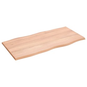 Treated oak wood table top with natural edge 100x50x2 cm by vidaXL, Table tops - Ref: Foro24-363950, Price: 51,09 €, Discount: %