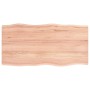 Treated oak wood table top with natural edge 100x50x2 cm by vidaXL, Table tops - Ref: Foro24-363950, Price: 51,67 €, Discount: %