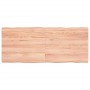 Tischplatte aus behandeltem Holz mit naturbrauner Kante, 120 x 50 x (2–6) cm von vidaXL, Tischplatten - Ref: Foro24-363959, P...