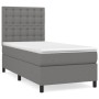 Box spring bed with dark gray fabric mattress 90x200 cm by vidaXL, Beds and slatted bases - Ref: Foro24-3142066, Price: 332,9...